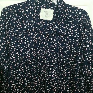 Sonoma bird long sleeve shirt